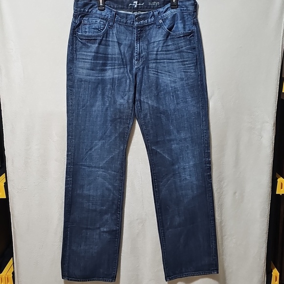 7 For All Mankind Other - 7 For All Mankind Austyn Jeans Mens 36x33 Relaxed Straight Medium Wash